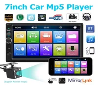 7 بوصة 2 DIN Bluetooth Car MP4 MP5 سيارة راديو الفيديو مشغل مرآة الرابط التوجيه التحكم في العجلة الخلفية الكاميرا اختياري 4539094