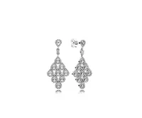 Shining Teardrop Dangle Earrings Authentic 925 Sterling Sivler Cz Diamond Womens Wedding Designer Jewelry Original Presentl￥da f￶r PA1668036