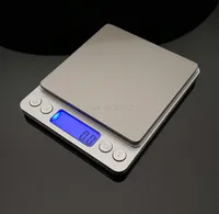 1pcs Stainless Steel Accurate 01g001g Mini Digital Platform Scale With Two Clear Plastic Trays Lab Supplies5754805