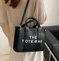 2022 new marc women TOTE BAG letter PU Leather bag diagonal handbag hand shopping bag