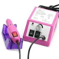 NEW ARRIVAL Professional Pink Electric Nail Drill Manicure Machine with Drill Bits 110v-240VEU Plug Easy to Use 268v