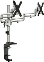 Dual Monitor Mount Double Monitor Desk Stand Full Motion Arms Fit 2 Sk￤rmar upp till 27 tum Vesa 75 100 CClamp eller Gommet Bas