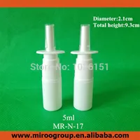 50 2 set Lot Plamoutico in plastica farmaceutica HDPE 5 ml Bottiglia spray nasale orale con 181 410 Atomizzatori spruzzatori per pompa 235P235p