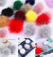 Other 335cm DIY Pompon Imitation Mink Fur Balls Pompoms for Ring Keychain Shoes Hats Fluffy Pom Diy Crafts cessories Material Y27015583
