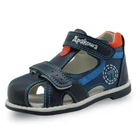 Apakowa Summer Kids Shoes Brand مغلق Toddler Boys Sandals Songeric Sport Pu Leather Baby Boys Sandals Shoes 2204262706