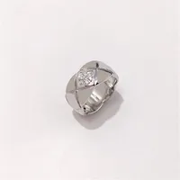 Pure 925 Sterling Silver Couple Designer Ring for Women Men Jewelry Crush Rings Lovers Wedding Fashion Lozenge Engagement Geometric 182880