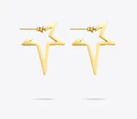 Enfashion Star Earrings Punk Stud Earring Rose Gold Color Earings Stainless Steel For Women Jewelry Whole 2106188359792
