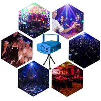 Mini Laser Stage Lighting 150mW Mini Green&Red Laser DJ Party Stage Light Black Disco Dance Floor Lights Blue2273