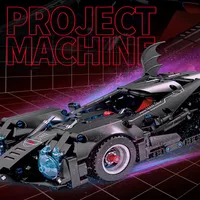 Целый кайджи строительный блок технологии технологии Batman Dark Knight Car Toys Детская модель ручной головоломки подарки 2543