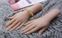 High Quality Silicone Lifelike Hand Mannequin Dummy Hands For Ring Jewelry Display with Nails7983658