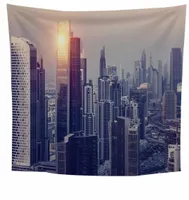 Tapestries Modern City Building 3D Print Wall Tapestry Background Cloth Bedroom Living Room Home Table Sofa Cover Hanging Decor8099609