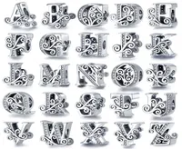 925 sterling Zilver Charm 26 Letters Bead Fit Pandora Armband voor Vrouwen Mode DIY Sieraden Gift7151583