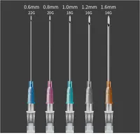 Disposable Body Piercing Needles 50pcs 14g 16g 18g 20g 22g Ear Nose Sterile Surgical Steel Catheter Piercing qylMsn232a