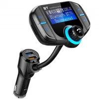 FM -zendermodulator QC 3 0 Quick Charger Handse Bluetooth Car Kit Radio Player Dual USB met AUX TF -kaart Slot2762