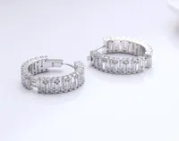 Fashion24 mm diameter Real 925 silver hoop earrings jewelry luxury Anniversary Gifts jewellery sterling silver wide circle earrin1891869