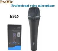 Microfones sennheisertype e945 grau A de qualidade com fio dinâmico cardióide profissional microfone vocal microfone para vocais ao vivo estágio