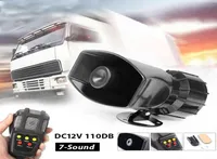 Car Loud Multipurpose Speaker Police Siren Air Megaphone Alarm Emergency Motorcycle 12V 100W Multitone Claxon Horns