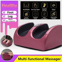 220V Electric Heating Foot Massager Relaxation Kneading Roller Vibrator Machine Reflexology Calf Leg Pain Relief Relax348l