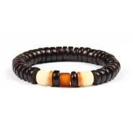 Nuevas joyas religiosas enteras 10pcslot l￡mparas de l￡mpara con budismo tibetano de palo de palo de daye de daye meditaci￳n de yoga bracel8301259