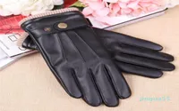 Fingerless Gloves Fall Mens Gloves Black Winter Warm Mittens Touch4491963