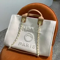 Classic Luxury Women's Evening Bags Ch Brand Canvas Handbag Fashion Beach Hand Bag Designer Female Backpack Large Capacity Small Packs Shopping Handbags G60m