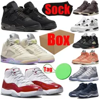 With Box Cherry 4 5 11 basketball shoes for mens womens jumpman 4s 5s 11s Military Black Cats Canvas Cool Grey A Ma Maniere sail Off Noir trainers sports sneakers shoe