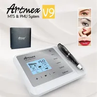 2020 وصول جديد ARTMEX V9 DIGITAL 5 في 1 ماكياج دائم وشم الجهاز EYLINE LIPS ROTARY PEN MTS PMU Skin Care Derma Pen319a