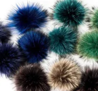 Other 2pcslot One Pom Ball Real Rcoon Fur Fluffy cessory For Hats Purses Scarves Keychains Cruelty 15 Cm Y22108135314