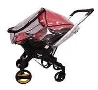 Foofoo Baby Carriage Regenabdeckung Autositzzubehör Doona Cover PVC Atmungsaktives Doppel Reißverschluss Windproof 2205102807430