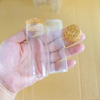 Storage Bottles 24pcs Lot 40ml 30 80mm Glass Stopper Crafts Jars Cork Mini Transparent Empty DIY Small 40cc Vial