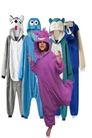 Pyjamas enfants enfants vêtements animal plein corps pjs ouverte onepiece somnifères filles cosplay cosplay costume 2210204087511