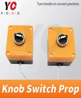 Knopp Switches Escape Room Prop Turn Knobs till höger position för att öppna Magnet Lock Console Switch Real Takagism Game Supply Yopood