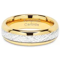 6 mm 8 mm goud gepolijst ingelegde malachiet stalen wolfraam carbide ring mannen mode bruiloft sieraden cadeau200p