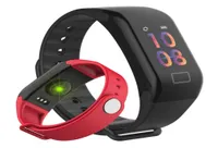 F1S Pulsera inteligente Smart Blood Oxygen Monitor Smart Watch Heart Monitor Passómetro Fitness Tracker Sleep Wristwatch para Android IPH