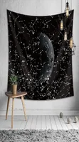 Tapestries Constellation Tapestry Fantasy Starry Sky Blanket Galaxy Space Pattern Towel Wall Hanging Cloth Beach Bedroom Decoratio1285892