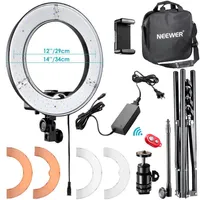 Neewer 14-inch Outer Led Ring Light Selfie Ring Light Pography Ring Lamp with Light Stand Kit for Youtube Makeup for phone C10022054