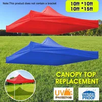 Red Blue Sun Shelter Tent Outdoor Tool Silver Coating Waterproof UV Protection Canopy Top Replacement 9 84 9 84ft 9 84 14 76ft316C