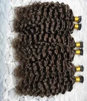 Fusion Human Hair Extensions 2 Darkest Brazilian Virgin Keratin Extensión de cabello I Tip Surly Hair Extensions 300Gstrands5851545
