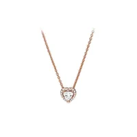 925 Sterling Silver Heart Pendant ketting originele doos voor Pandora CZ Diamond Bright Star Chain Necklace Women and Men Set Gifts243W