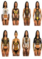 2018 Sommer New Dashiki Print Badebekleidung Afrikaner One Piece Swimsui Sexy Badebekleidung für Frauen Badeanzug 11 Styles7351699