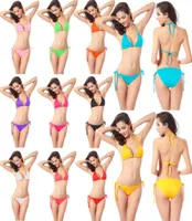 Fashion Bandage Women Swimsuit Sexy Girl senza schienale Bikini Set da bagno Summer Beach Beding Swimwear 6104612