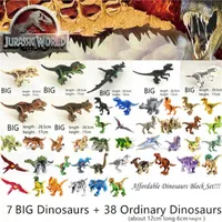 Jurassic World Park Dinosaurs 가족 빌딩 블록 저렴한 세트 Tyrannosaurus Rex 교육 장난감 어린이를위한 선물 C06032484