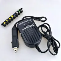 Universal DC 80W Car Auto Charger Power Supply Adapter Set For Laptop Notebook with 8 detachable plugs Whole 50pcs lot253T