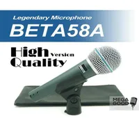 Wersja wysokiej jakości wersja Beta 58 A Vocal Karaoke Handheld Dynamic przewodowy mikrofon beta58 Mikrofone Mike Beta 58 A MIC2452