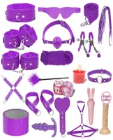 Tools Sm Torture Women039s Training Binding Props Set Men039s Dog Slave Queen Abnormal Handcuffs Whip Fun Products IKRM3486206