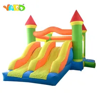 Ярды жилой надувной вышиной измельчитель House House Moonwak Bouncy Jumper Slide Slide Combo Bount Toys с двойными слайдами277T