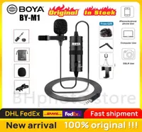 Original BOYA BYM1 Recording microfone Lavalier Lapel rophone Youtube Video Record Mic Pc 12Pro Max