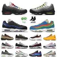 95s Running Shoes 2023 Arrival Sport 95 Neon avide photon Blue Wolf Grey Men New York kaki full package Shoes Size 12