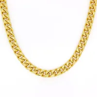 Real 10k Yellow Gold Filled Miami Cuban Chain Necklace 24 Inch Custom Box Lock Men 10mm width 5mm Thickness Heavy269i