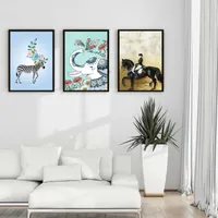 Paintings Canvas Art Interesting Illustrations Of Fantastic Animals Oil Painting Home Decorative Wall Art